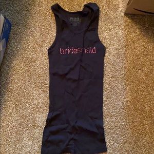 Rhinestone Bridesmaid tank top by Freeze